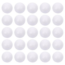 50 Pcs Solid Polystyrene White Round Spheres 2 cm for Wedding Craft