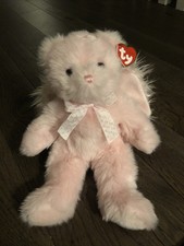 TY Classics Plush 12  Pink  Faithful  Angel Bear 2006 With Tag Extra