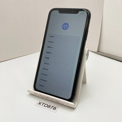 Apple iPhone 11 - 64GB - Black (AT&T/Cricket) - CRACKED SCREEN