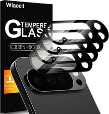Wiaocit 4 Pack Tempered Glass Camera Lens Protector Google Pixel 10 Pro-Black