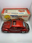 Bandai Kingsize Volkswagen Sedan Battery Operated Tin Car 60s Japan NOT OPERABLE