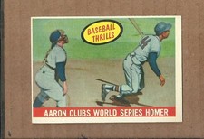 1959 TOPPS #467 HANK AARON VG-EX