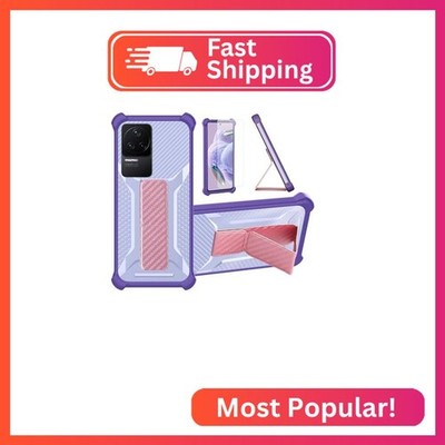 Aroepurt Case for Redmi K50 Pro Phone Case Stand Cover [with Tempered Glass Scre