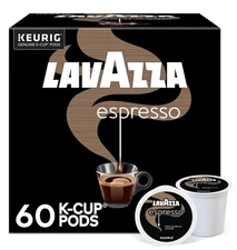 LAVAZZA Espresso Keurig K-Cup Pods, Medium Roast Coffee, 60-Ct