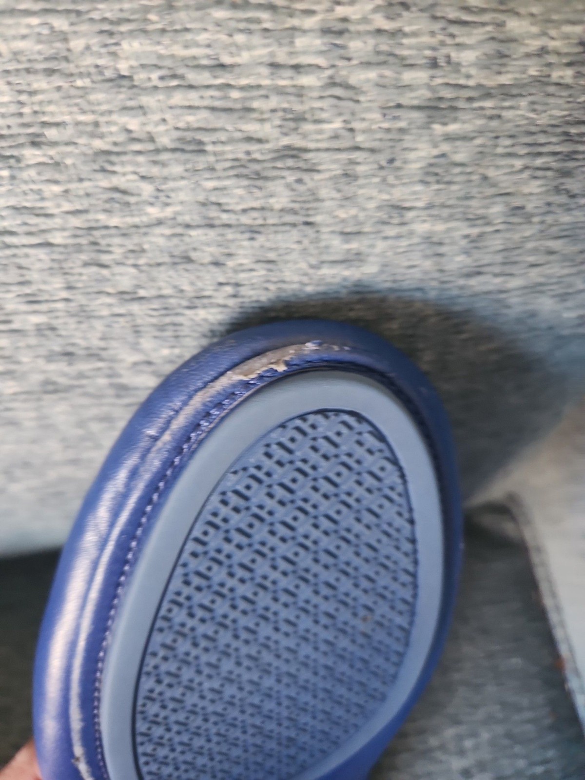 Tory Burch "Minnie" Travel Ballet Flats Dark Blue Leather Size 10 thumbnail 8