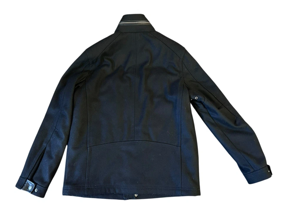 Cole Haan Signature Melton Wool Insulated Black Men's Jacket M - Image 2 of 4