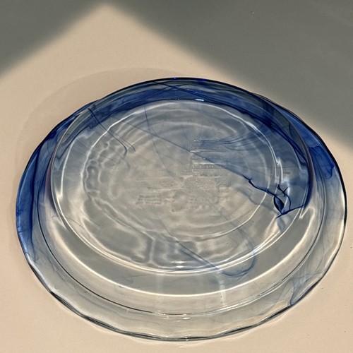Pyrex Watercolor Collection Pie Plate Blue Lagoon Swirl Glass Pie Dish 9.5” - Picture 4 of 4
