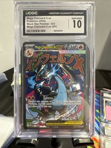 💎 Mega Charizard X Ex Mega Charizard X Ex Upc Black Star Promos 023 CGC 10