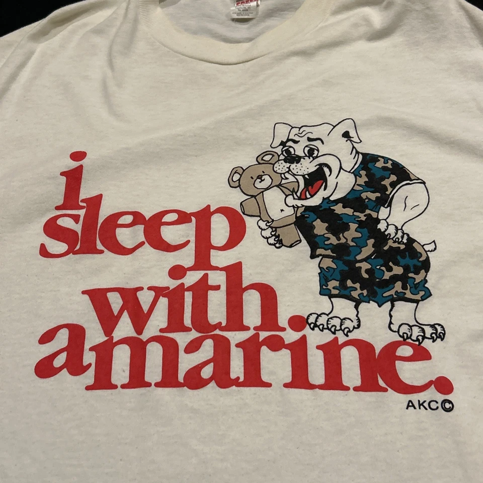 Camisa de noche larga de colección “I Sleep With A Marine” para mujer OS A26 Foto 2 de 4