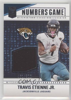 2024 Panini Donruss Elite Numbers Game Jerseys 461/500 Travis Etienne Jr 0nr3