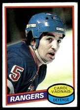1980-81 Topps Carol Vadnais New York Rangers #57
