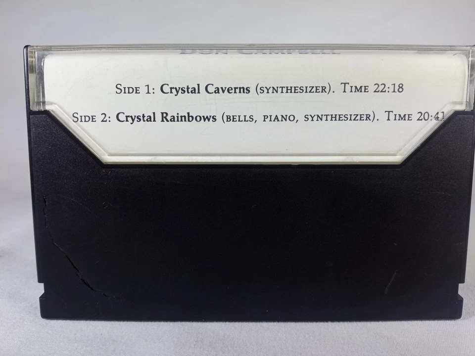 Original Don Campbell Crystal Rainbows Cassette Tape Spirit Records 1984 New Age - Image 2 of 4