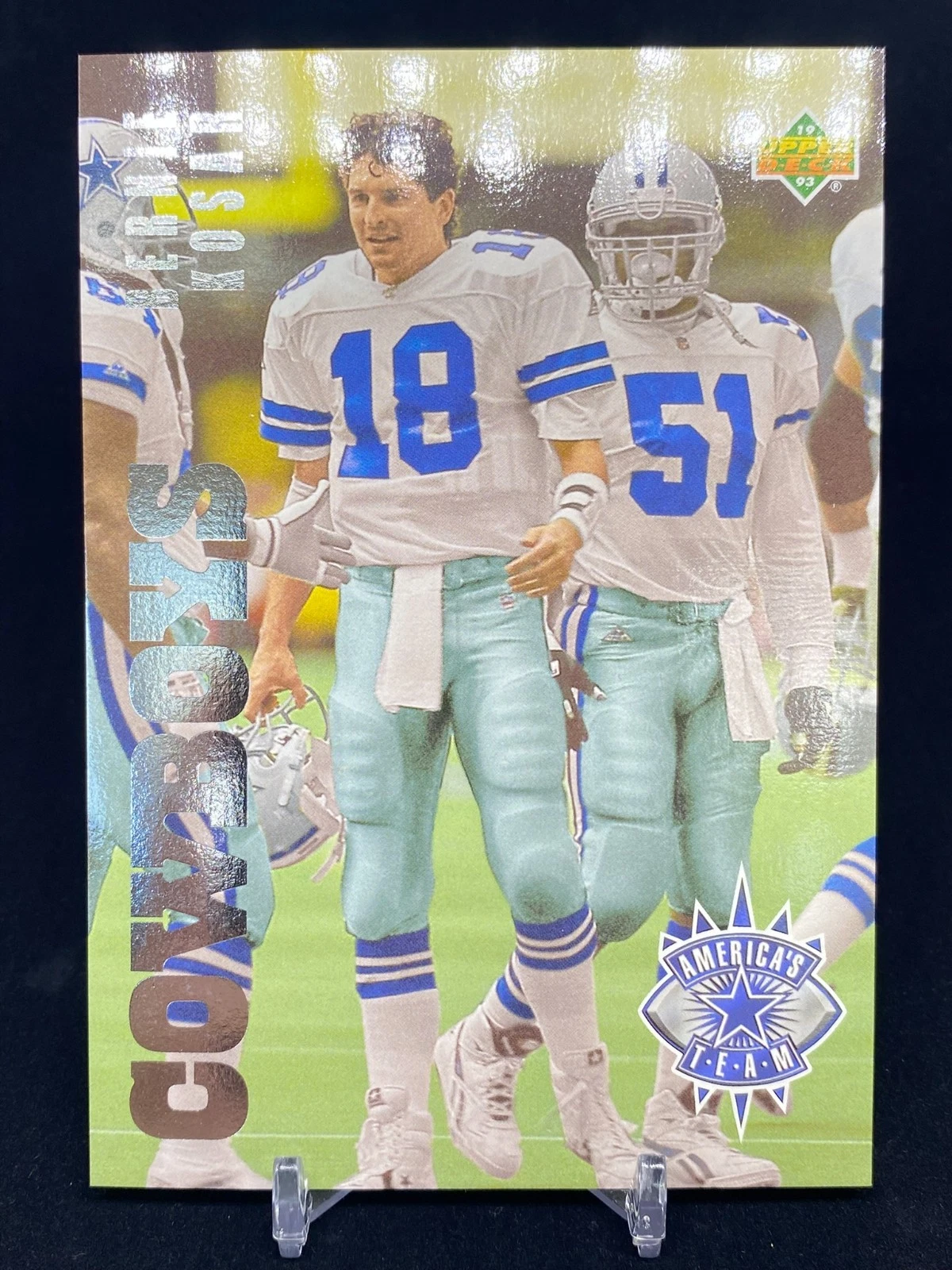 1993 Upper Deck America's Team Jumbo Bernie Kosar #AT8