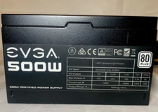 EVGA 500W 80 PLUS Certified Power Supply Unit PSU 80