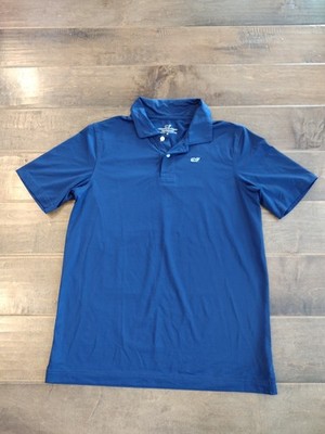 VINEYARD VINES Boys Youth Performance navy blue short-sleeve Polo shirt - M