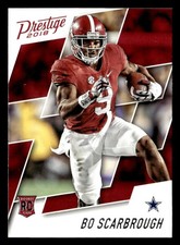 Bo Scarbrough 2018 Panini Prestige Rookie Card #243 Dallas Cowboys