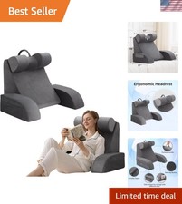 Reading Pillow for Sitting in Bed Adult, Back Pillow for Bed Sitting up, Back...