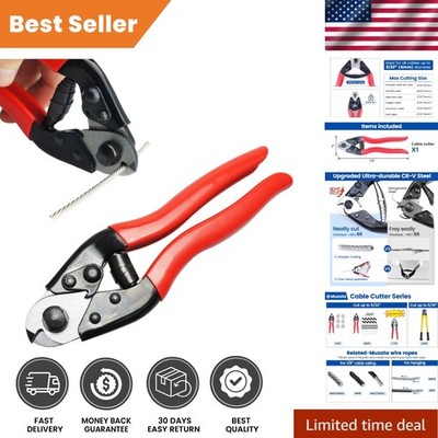 Heavy-Duty Cable Cutter - Stainless Steel Wire Cutter for DIY Projects