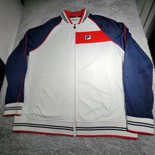 Fila Settanta Baseball Black Track Jacket Size XL