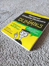 Illustrated Computer Dictionary For Dummies - Dan Gookin -Vintage Tech Reference