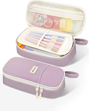 Cute Pencil Case, Aesthetic Pen Pouch, Colored Large Pencil Bag with Zipper, Kaw