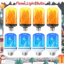 2/4pcs LED Flicker Flame Light Bulbs 4 Modes Simulated Nature Fire Effect Lamp