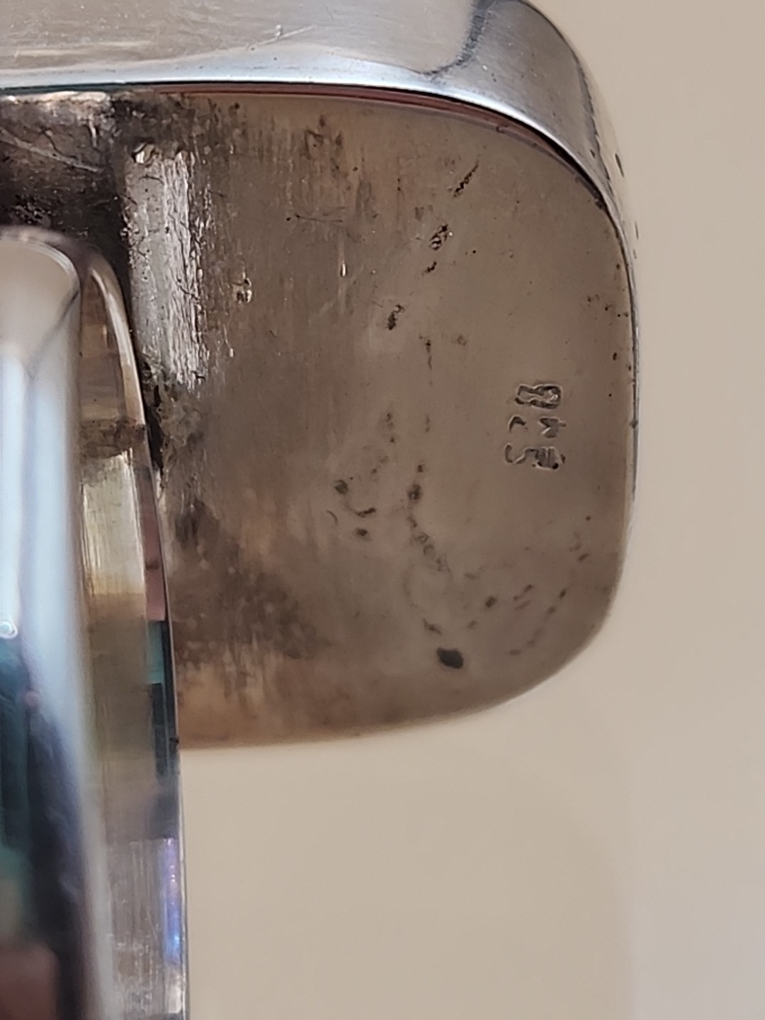 Sterling Silver Rectangular Tigers Eye Ring Size 9 - image 9