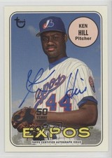 2019 Topps Archives 50th Anniversary of the Montreal Expos Ken Hill Auto 10k8