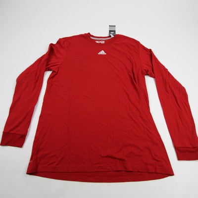adidas Go-To tee Long Sleeve Shirt Men's Red New with Tags