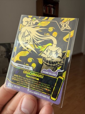 Perfect Orochimaru Secret Rare 138/130 Naruto Mythos TCG 1st
