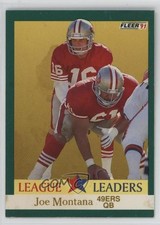 1991 Fleer League Leaders Joe Montana #408 HOF 1oq5