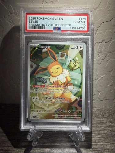 🔥PSA 10 Eevee SVP 173🔥ETB Promo Prismatic Evolutions GEM MINT 💎