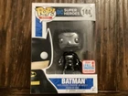 Funko POP DC Heroes 2017 NYCC Fall Convention Exclusive BLACK CHROME BATMAN #144