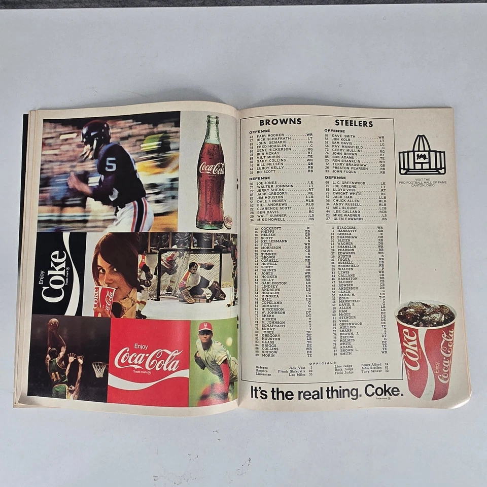 1971 Cleveland Browns vs Pittsburgh Steelers Program - October 10 Browns Edition - Image 4 of 4