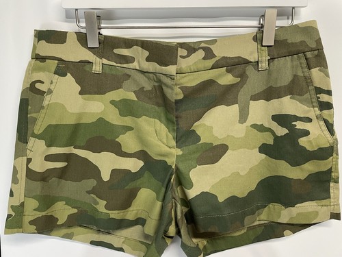 J. Crew Classic Chino Shorts 3.5" Green Camo Stretch Cotton NEW 00-14 - Picture 4 of 6