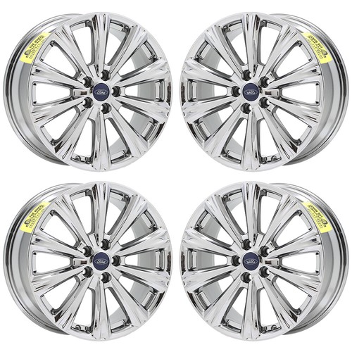 18" Ford Escape Bright Chrome wheels rims Factory OEM set 10110 EXCHANGE
