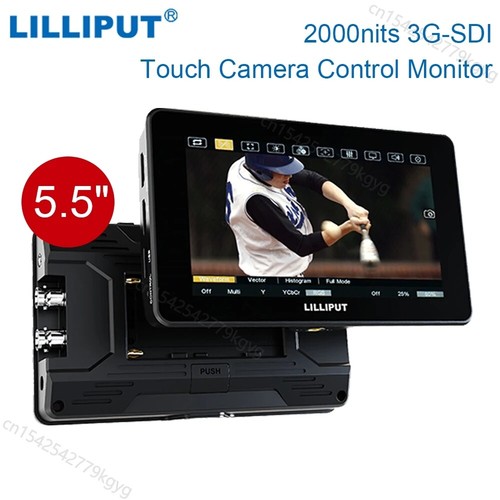 LILLIPUT HT5S 5.5inch 3G-SDI HDMI 3D-LUT 1080P 2000nits Touch Camera Monitor - Picture 2 of 7