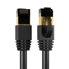 CAT8 Ethernet Cable Super Speed 40Gbps LAN Wire Black 0.5FT- 75FT Multipack LOT