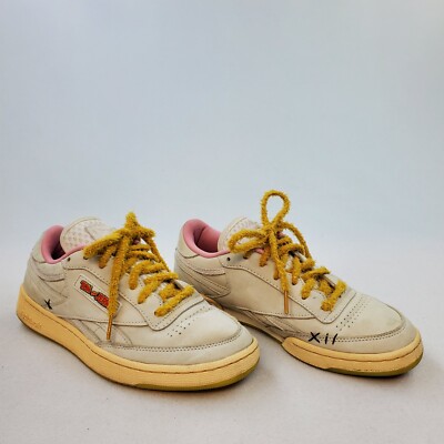 Reebok Tom & Jerry x Club C 'Tom' Sneakers Men Size 7 Lace Up Beige