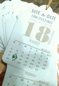 Biglietti Compleanno 18 Anni Inviti Modello Calendario Inglese Ebay