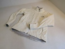 The North Face Athletic Jacket Cream Zippered Front Polyester Female Size S