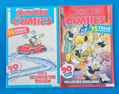 Mickey Mouse Comics Walt Disney No. 90 + 91 NEW + UNREAD 1A Absolutely Excellent