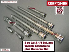 CRAFTSMAN 8 PC EXTENSION SET  1/4 3/8