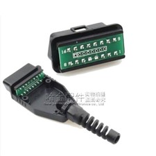 10PCS/lot with pcb board 16Pin OBD connector J1962 OBD2 connector OBD male