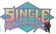 Original Vintage Single And Loving It Iron On Transfer Glitter