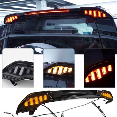 Fit for LR Defender 110 90 130 2020-2026  LED Light Rear Roof Spoiler Wing