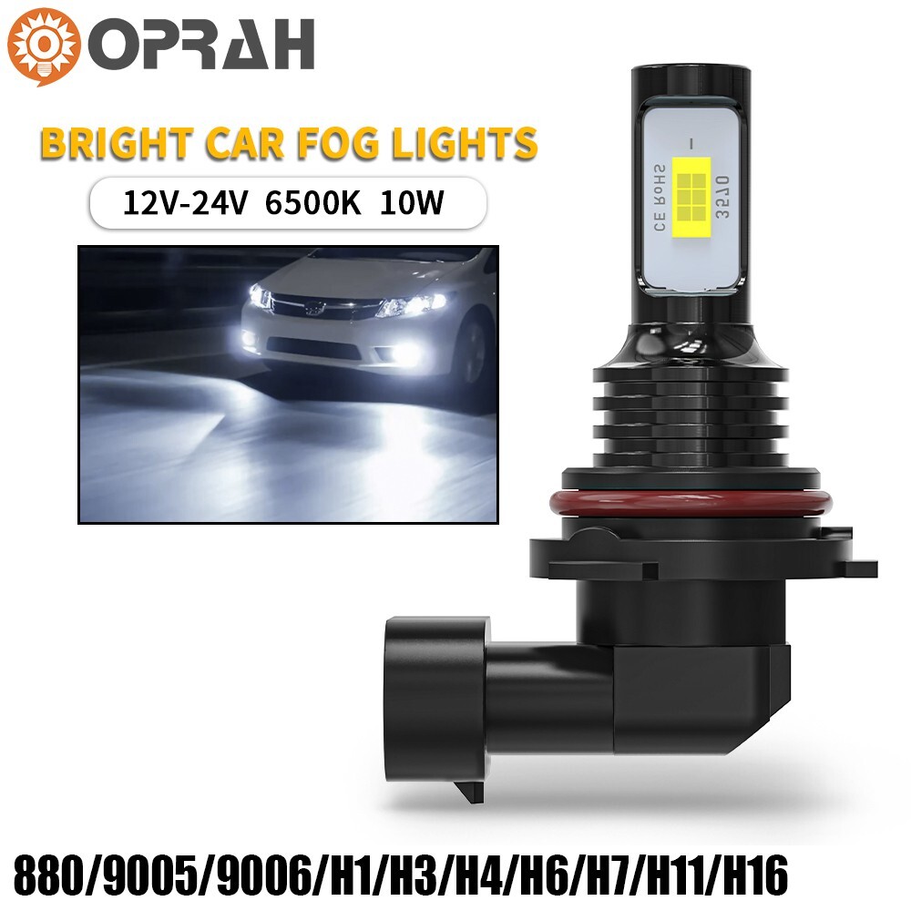 2x Luces antiniebla LED luces de conducción blanco brillante azul hielo amarillo faros coche bombillas