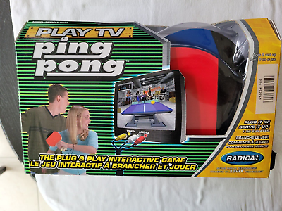 Vintage Radica Play TV Ping-pong Game 2000 - Works 