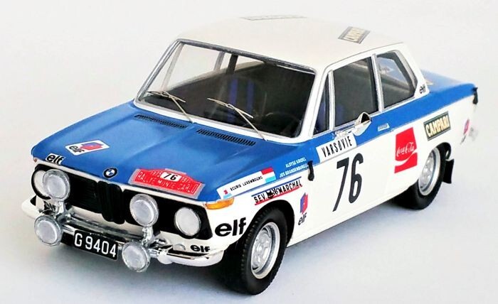 BMW 2002 Monte Carlo 1973 Trofeu nostalgie rallye 1/43 pour passionné