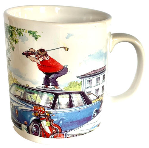 The Funny Side of Golf Mug Gordon Fraser Kimpton England Vintage